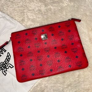 Red MCM Pouch